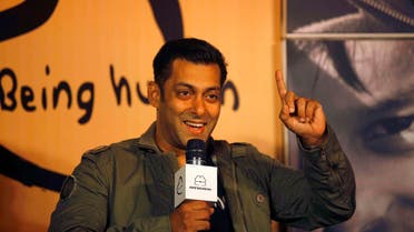Bollywood star Salman Khan speaks during the launch of Being Human's first flagship store in Mumbai, India. AP 