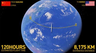 Solo flight in solar plane sets off on longest leg to Hawaii