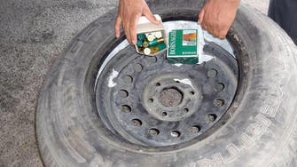 Saudi customs thwart smuggling of 11,000 bullets hidden in car tires 
