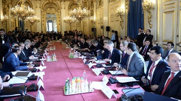 Foreign Ministers and members of the anti-Islamic State coalition meet in Paris, France, to discuss strategy in fighting the jihadists who have made key battlefield advances in recent weeks in Iraq and Syria, Tuesday, June 2, 2015. AP