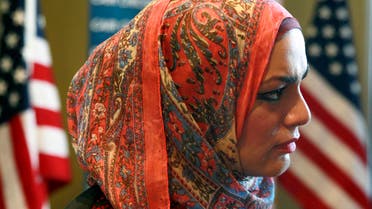 Muslim chaplain Tahera Ahmad responds to a question during a news conference Wednesday, June 3, 2015, in Chicago. AP