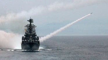 الطراد موسكو التابح للقوات البحرية الروسية روسيا