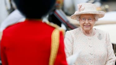 Britain's Queen Elizabeth returns Buckingham Palace after attending the Trooping the Colour ceremony at Horse Guards Parade in central London. (Reuters)