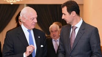 U.N. Syria envoy in Damascus for regime talks                             