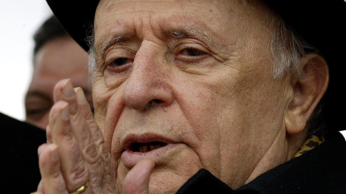 This file photo taken on April 21, 2003 shows former Turkish president Suleyman Demirel during funeral prayers for former Hatay governor Ismet Gurbuz Civelek at the Kocatepe mosque in Ankara. AFP