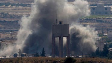 Smoke and explosions from fighting between forces loyal to Syrian President Bashar Assad and rebels in the Quneitra area of Syria are seen from the Israeli-occupied Golan Heights, Wednesday, June 17, 2015. (File: AP)