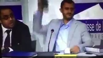 Opponent throws shoes at Houthi official in Geneva