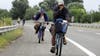 Syrians ride bicycles to cross landlocked European states