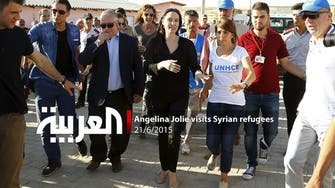 Angelina Jolie visits Syrian refugees