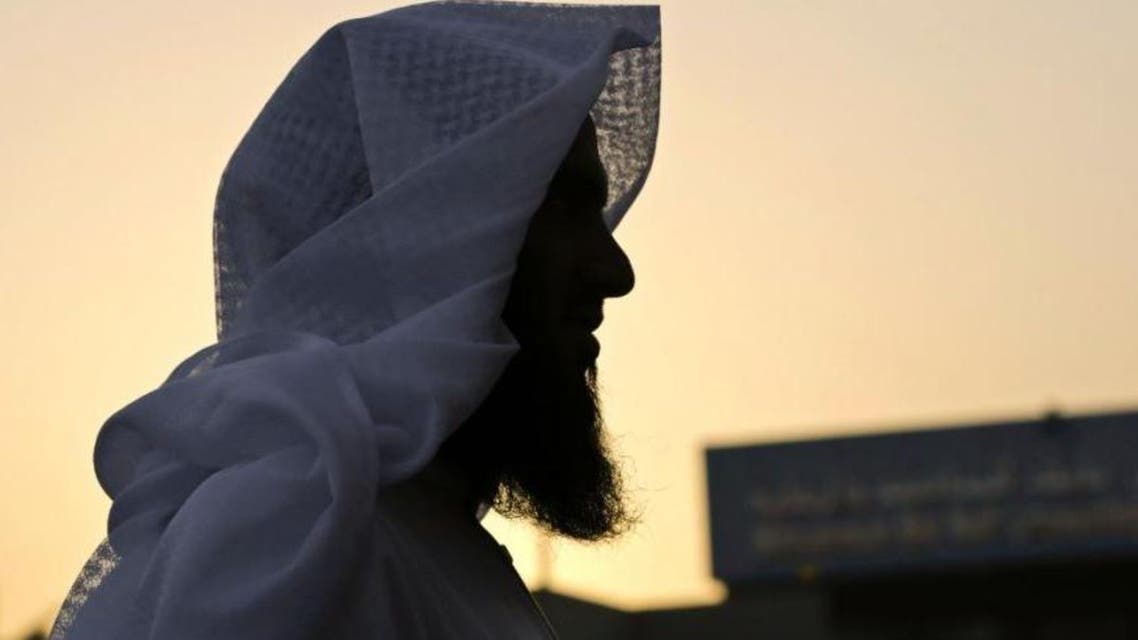 In this April 26, 2015, photo, former Islamic militant, 30-year-old Badr al-Enezi, stands in a courtyard at the Mohammed bin Nayef Center for Advice. (AP)