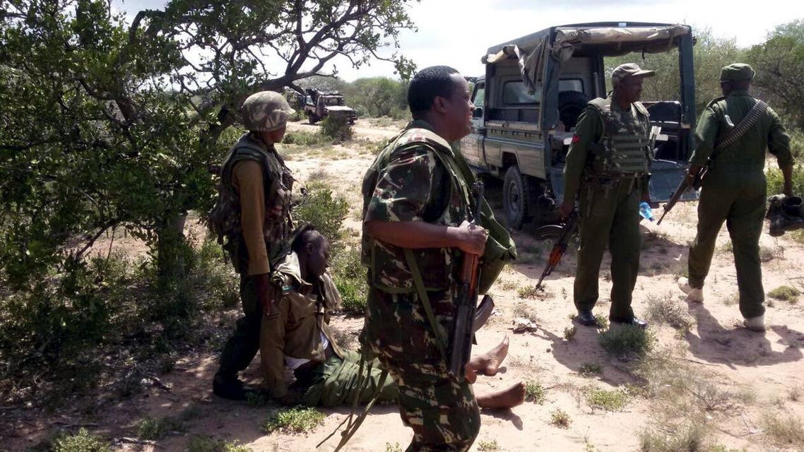 An injured Administration police officer is helped by his colleagues after they were ambushed by Somalia's al Shabaab fighters in Yumbis village near the Kenya-Somalia border, May 26, 2015. Islamist militants from Somalia attacked two police patrols in neighboring Kenya on Tuesday, triggering a gun battle in a rural area hit by a string of cross-border raids, both sides said. Al Shabaab militants, fighting to overthrow a Western-backed government in Somalia, have launched several attacks inside Kenya, trying to force it to pull troops from a African peacekeeping force in their homeland. Picture taken May 26, 2015. (Reuters)