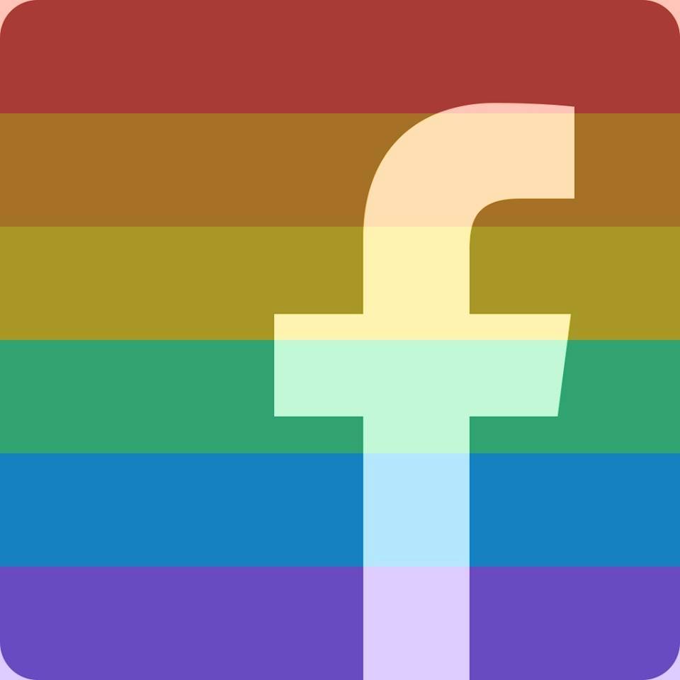 gay pride symbol green or red facebook