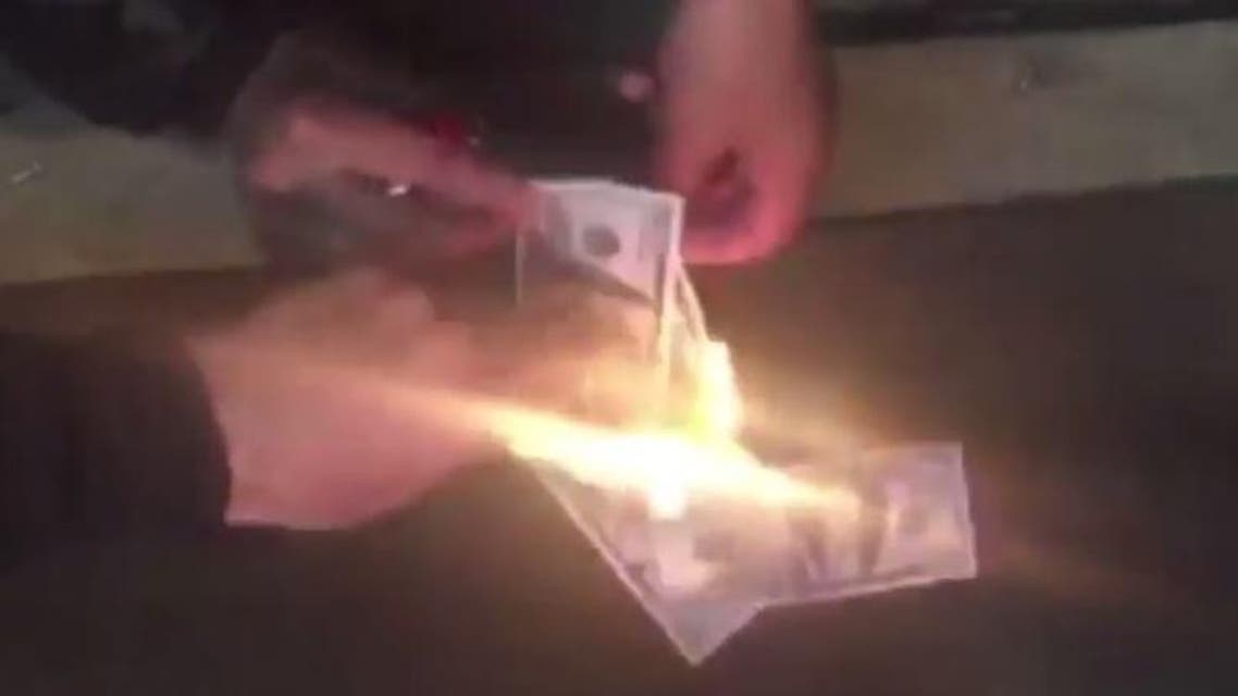 Uzbek burning money youtube