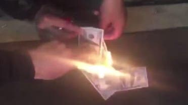 Uzbek burning money youtube 