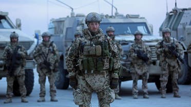 German soldiers stand guard at German NATO base Camp Marmal in Afghanistan. (File: AP)