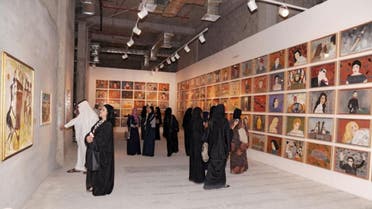Some 14 different galleries across Jeddah, like the one at Gold Moore Mall, are participating in the fair
