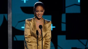 Singer Rihanna speaks on stage during the 2015 BET Awards in Los Angeles, California, June 28, 2015. REUTERS/Kevork Djansezian