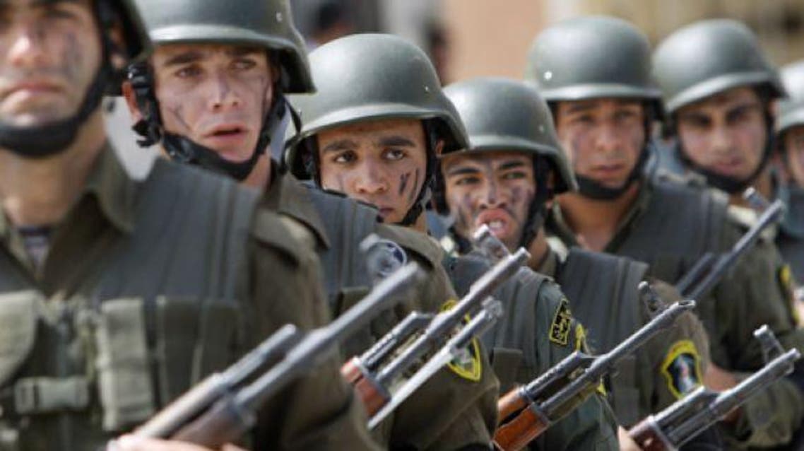 Members of a special unit of the Palestinian security forces take part in a training session in the West Bank town of Qalqilya on April 1, 2010. (File Photo: Reuters)