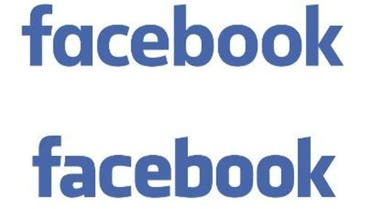 The Facebook logo old and new