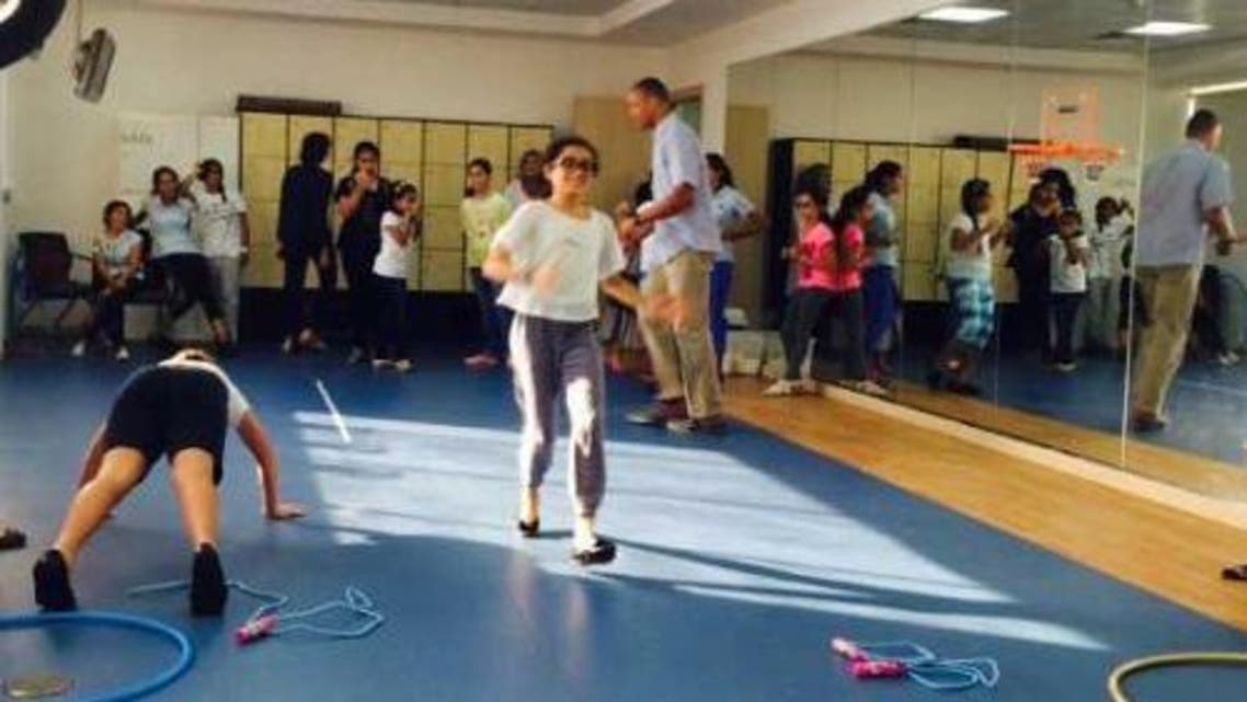 Children trained to do exercise as part of the anti-diabetics program. — Courtesy photo