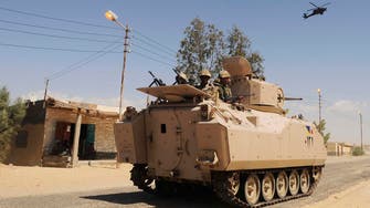 Egypt army says 40 militants killed in Sinai since September