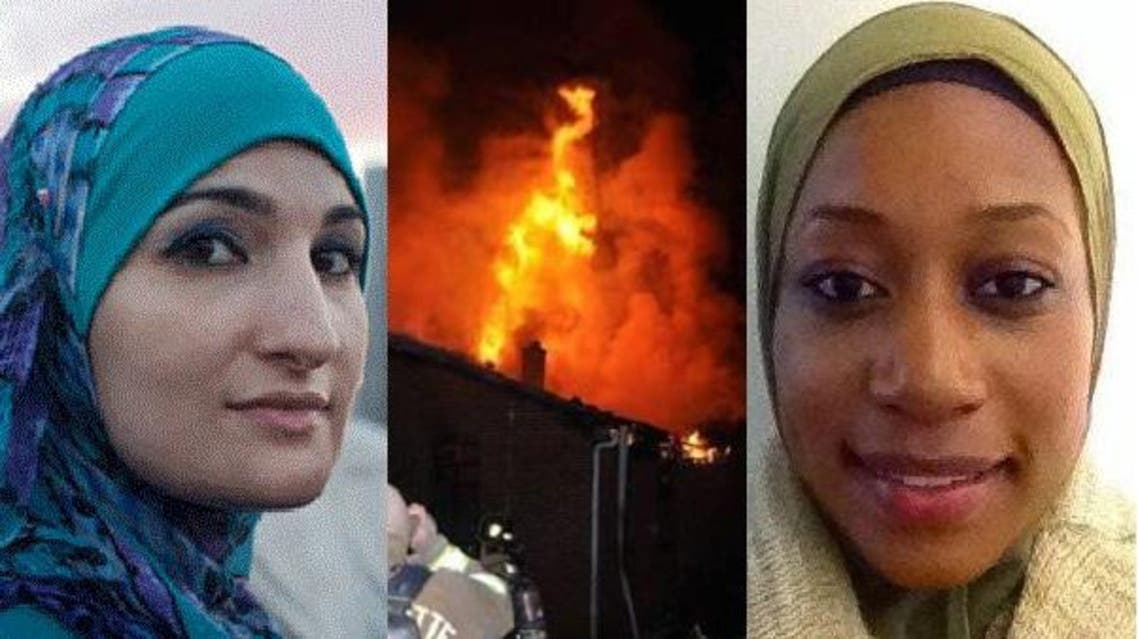 ناشطتان في الحملة لترميم ما أتت عليه الحرائق، فاطمة أمة الله وليندا صرصور
