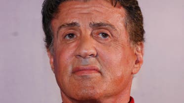 U.S. actor Sylvester Stallone attends the Macau premiere of his movie "The Expendables 3" in Macau, China, Friday, Aug. 22, 2014. (AP Photo/Kin Cheung)