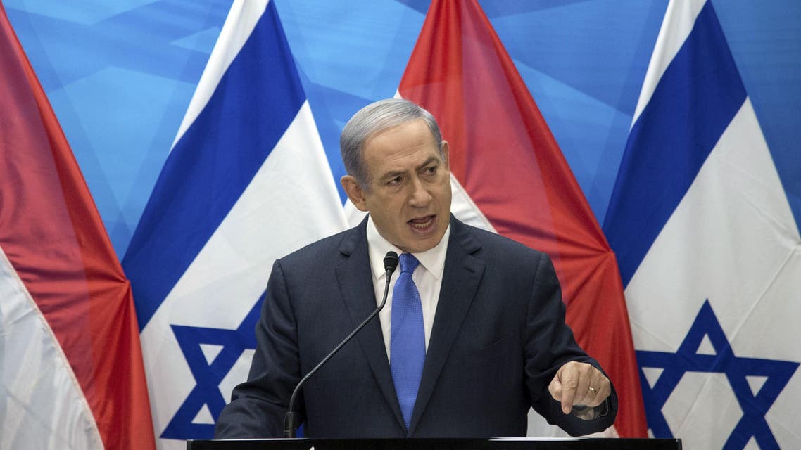 Israel's Prime Minister Benjamin Netanyahu