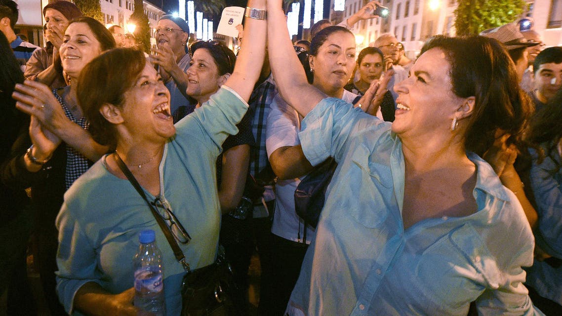 Protesters demonstrated earlier this month for freedom and against the arrest of two Moroccan women after their outfits were deemed inappropriate. (File: AP)