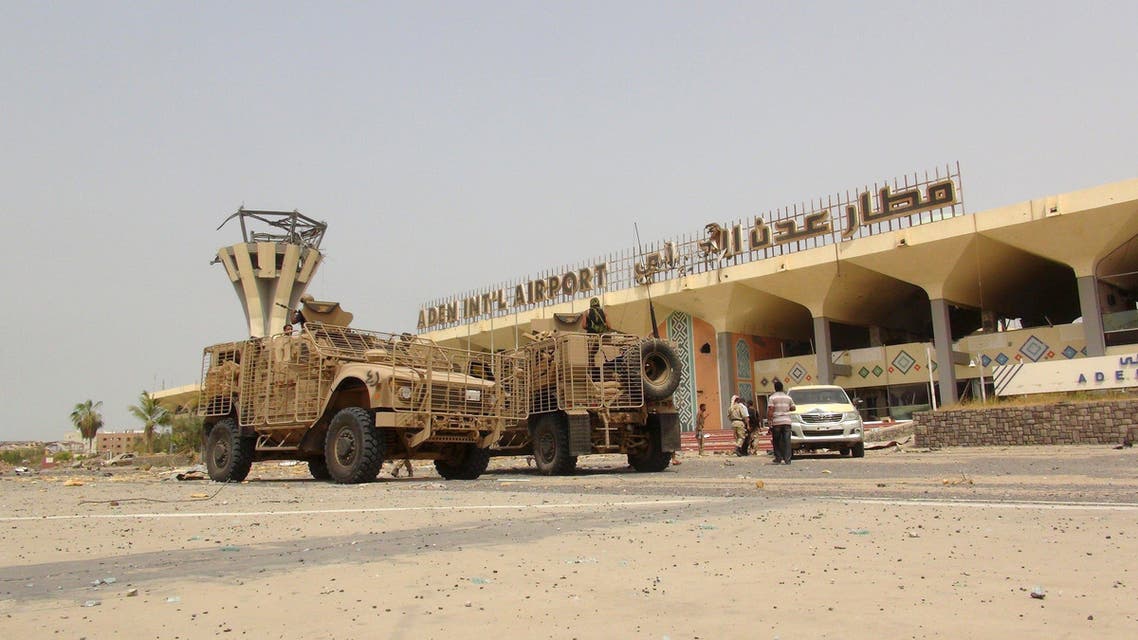 A view of the international airport of Yemen's southern port city of Aden after Southern Resistance fighters took it from Houthi fighters, July 14, 2015. Reuters