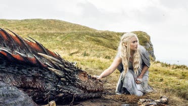 In this image released by HBO, Emilia Clarke appears in a scene from "Game of Thrones. Clarke was nominated for an Emmy Award on Thursday, July 16, 2015. AP 