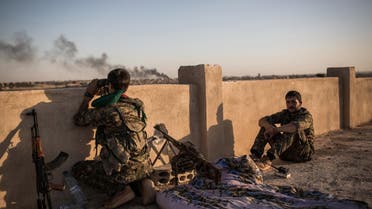 Kurdish fighters during clashes with Isis on the outskirts of the Syrian city of Hasakah. (File photo: AFP)