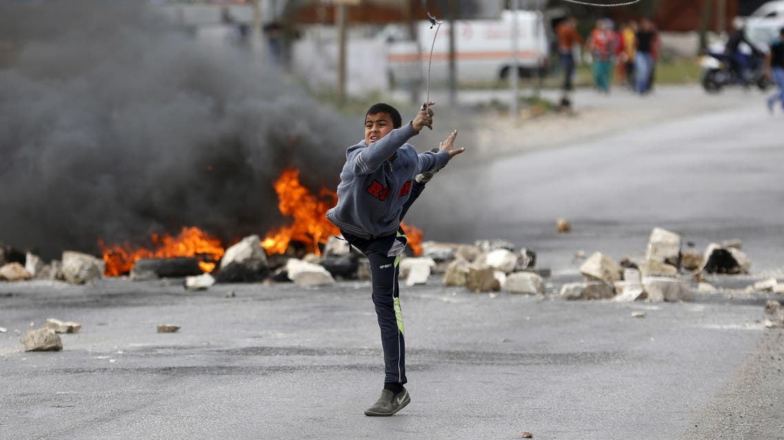palestinian stone thrower reuters