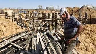 Palestinians lay first brick for Gaza reconstruction 