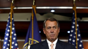 U.S. House Speaker John Boehner (R-OH) speaks at his weekly press briefing on Capitol Hill in Washington July 9, 2015. REUTERS/Yuri Gripas