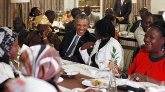 Obama dines with extended family in Nairobi