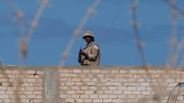 An Egyptian soldier guards the border between Egypt and southern Gaza Strip. (File photo: Reuters)