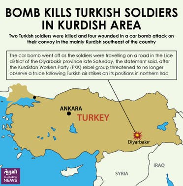 Infographic: Bomb kills Turkish soldiers in Kurdish area
