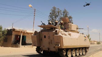 Egyptian army says it has killed 60 militants in Sinai