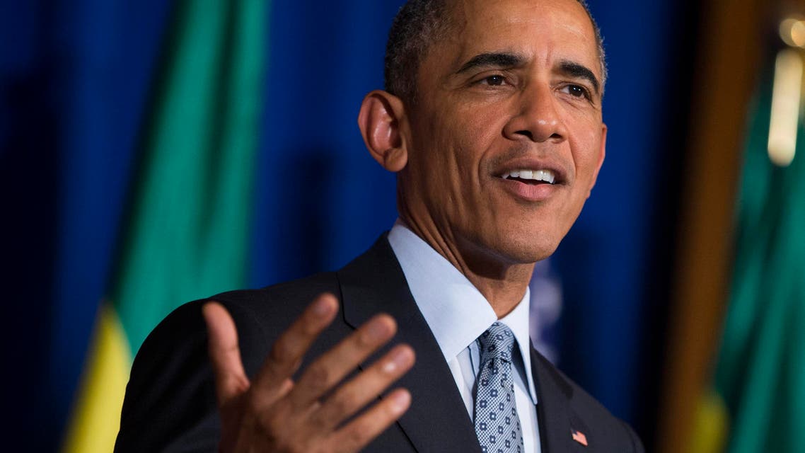 President Barack Obama speaks during a joint news conference with Ethiopian Prime Minister Hailemariam Desalegn, Monday, July 27, 2015, at the National Palace in Addis Ababa. Obama is the first sitting U.S. president to visit Ethiopia. (AP Photo/Evan Vucci)