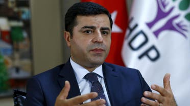 The leader of Turkey's pro-Kurdish opposition Peoples' Democratic Party (HDP) Selahattin Demirtas answers a question during an interview with Reuters in Ankara, Turkey, July 30, 2015.  (Reuters)