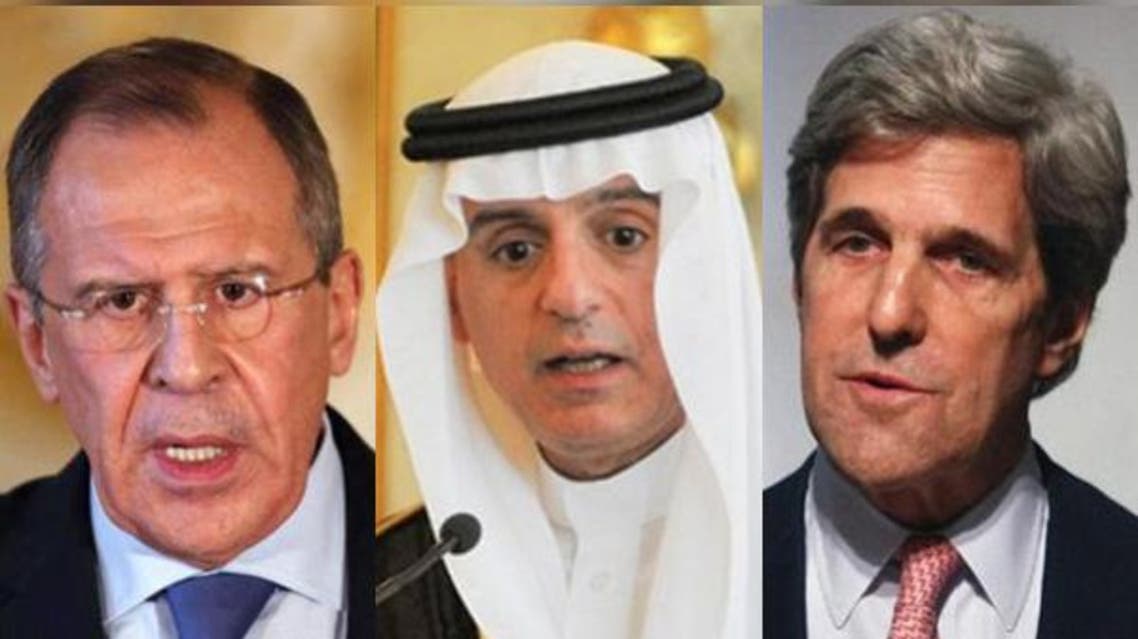 كيري والجبير ولافروف