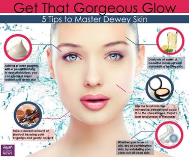 Infographic: 5 tips for gorgeous glowing skin