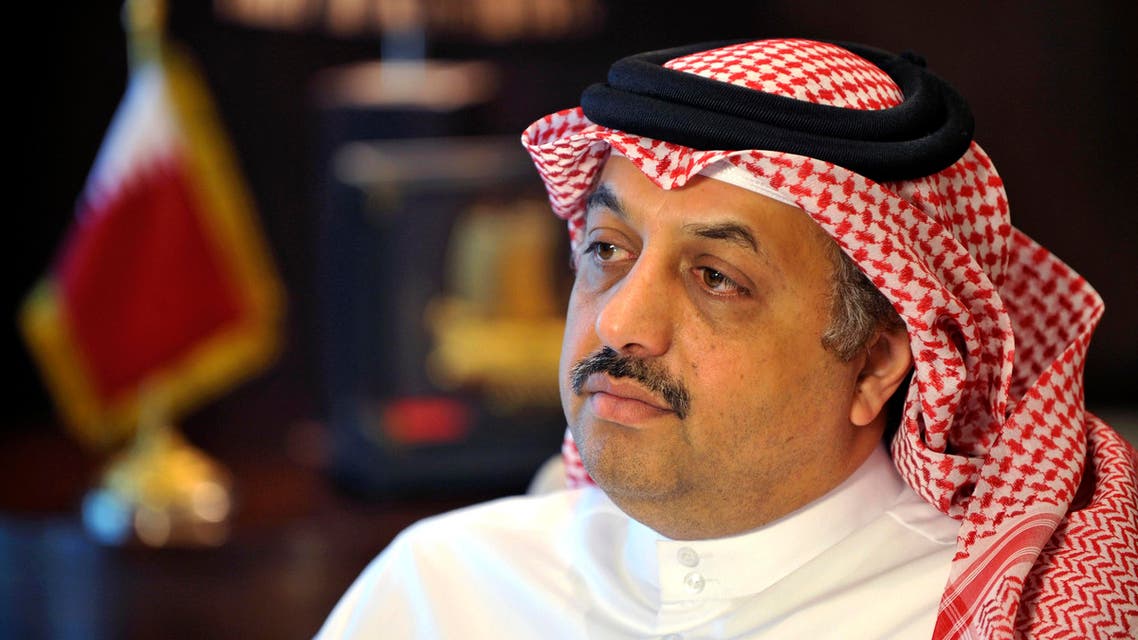 Qatari Foreign Minister Khalid al-Attiyah talks to the Associated Press during an exclusive interview at the Ministry of foreign affairs, Tuesday, Aug. 4, 2015, in Doha, Qatar. Qatar's top diplomat on Tuesday called for a "serious dialogue" with Iran in the wake of its nuclear deal with world powers, even as he blasted Tehran for continuing to support Syria's embattled government. (AP Photo)