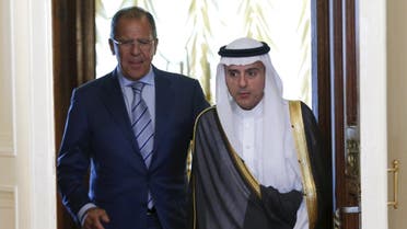 Russian Foreign Minister Sergei Lavrov meets with Saudi Foreign Minister Adel al-Jubeir in Moscow. (Reuters)