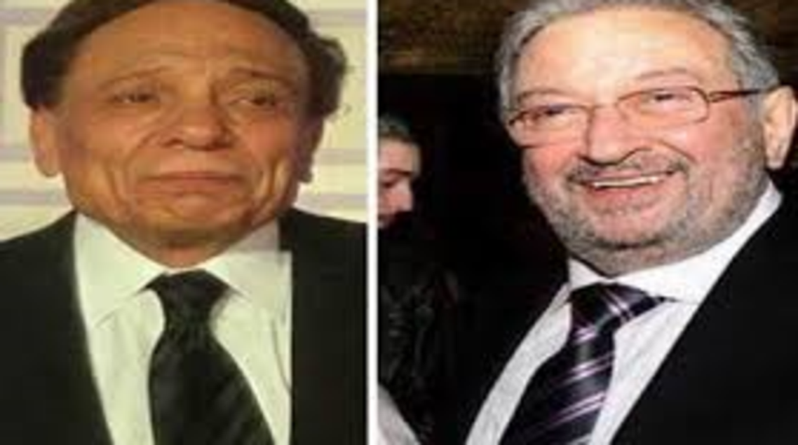 الراحل نور الشريف وعادل إمام