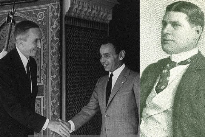 هربرت سكوايرز، كان في 1902 أول سفير للولايات المتحدة بهافانا، وآخرهم حتى 1960 كان فيليب بونسال، سفيرها بين 1961 و1962 في الرباط، ونراه في الصورة يودع العاهل المغربي الراحل، الملك الحسن الثاني، بعد انتهاء ولايته