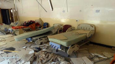  FILE - This Sunday, July 13, 2014 file photo, shows damaged hospital beds after a bombing in al-Karma town, east of Fallujah, Iraq. Iraq's prime minister Haider al-Abadi said Saturday he has ordered the army to stop shelling populated areas held by militants in order to spare the lives of "innocent victims" as the armed forces struggle to retake cities and towns seized by fighters of the Islamic State extremist group this summer. (AP Photo, File)