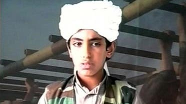 Osama bin Laden's son, Hamza bin Laden, is shown in an undated Al Qaeda training video. (Photo courtesy: The Telegraph)