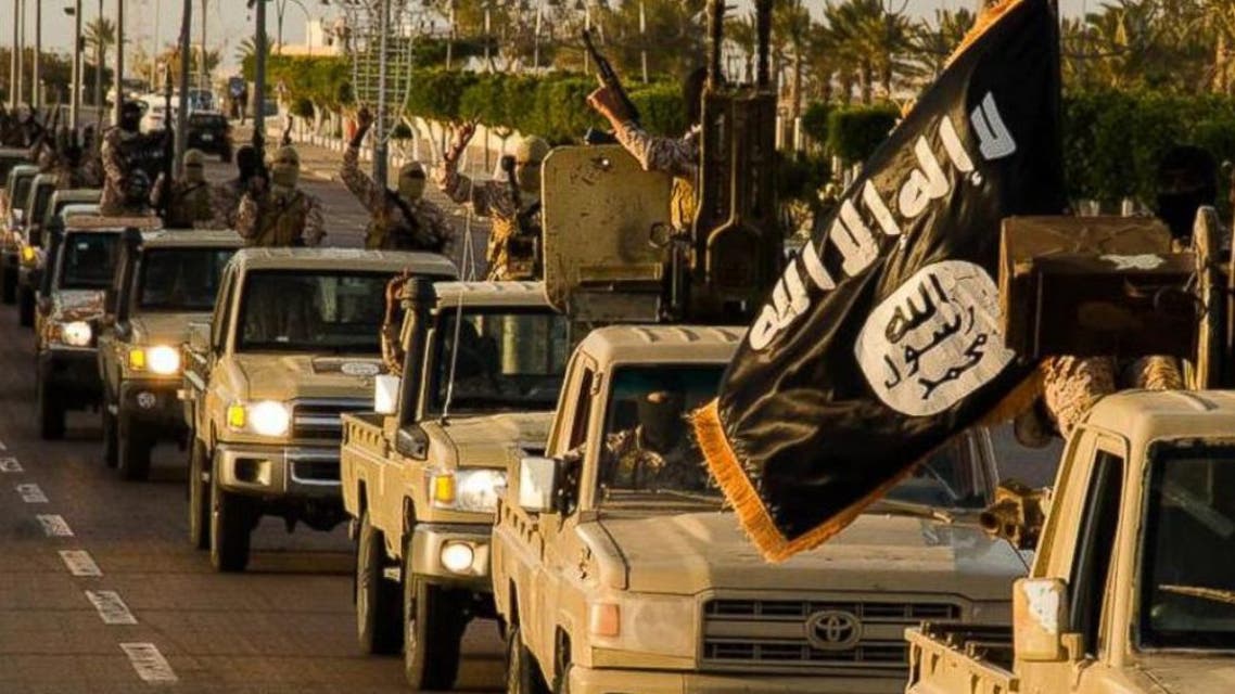 Islamic State PHOTO: ISIS militants parade through Sirte, Libya in photos released by the Islamic State on Feb. 18, 2015.